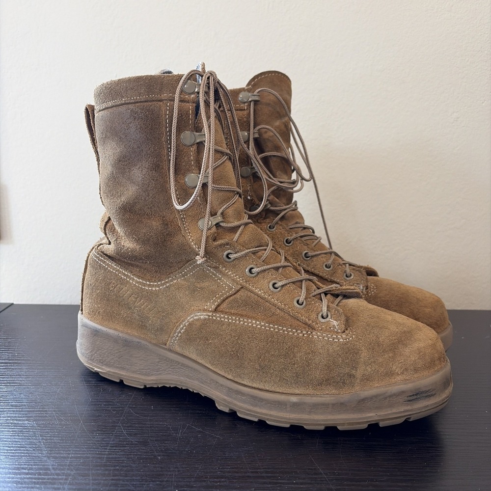 Belleville Flight Boot Men's 10W Steel Toe 600g Goretex Waterproof Coyote‎ Read